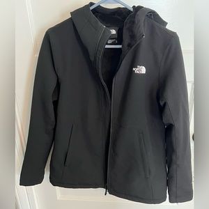 Black north face winter jacket